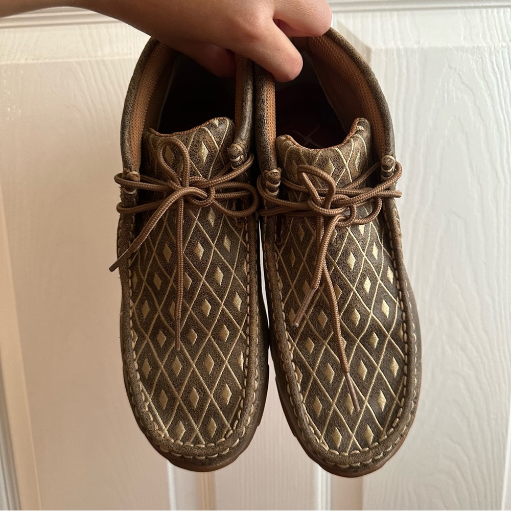 Twisted X Women’s Diamond Driving Moccasin Shoes
